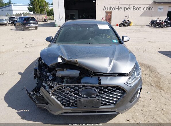 5NPE34AB8JH649781 2018 HYUNDAI SONATA Gray Instrument cluster view