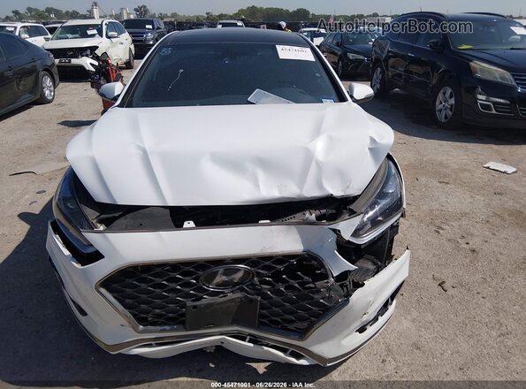 5NPE34AB9KH745842 2019 HYUNDAI SONATA Белый Вид щитка приборов