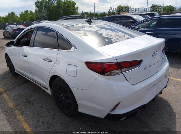 5NPE34AB9KH759627 2019 HYUNDAI SONATA White უკანა მარცხენა