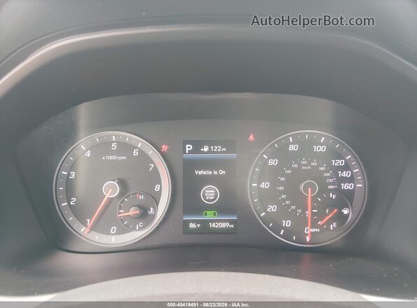 5NPE34AB9KH795785 2019 HYUNDAI SONATA White უკანა სავარძლების ხედი
