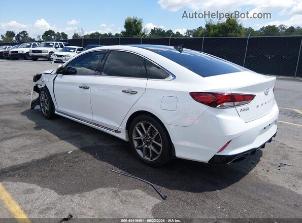 5NPE34AB9KH795785 2019 HYUNDAI SONATA White უკანა მარცხენა