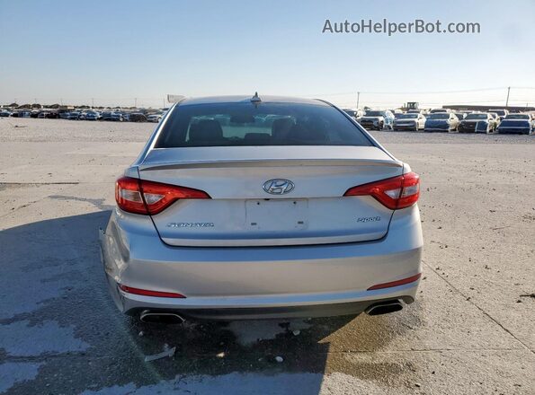 5NPE34AF0GH326580 2016 HYUNDAI SONATA Silver უკანა ხედი