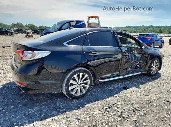 5NPE34AF0GH367033 2016 HYUNDAI SONATA Black Задня права чверть