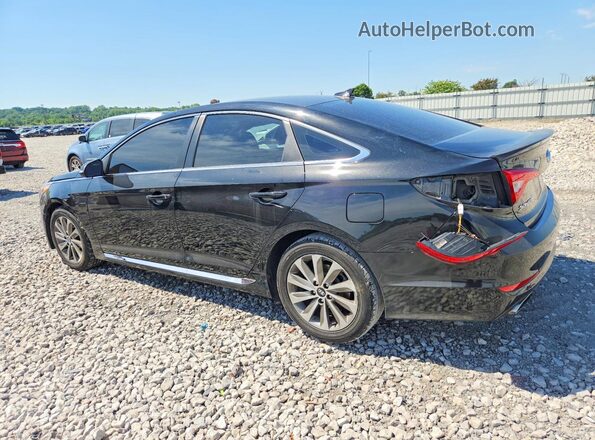 5NPE34AF0GH367033 2016 HYUNDAI SONATA Black Задня ліва чверть