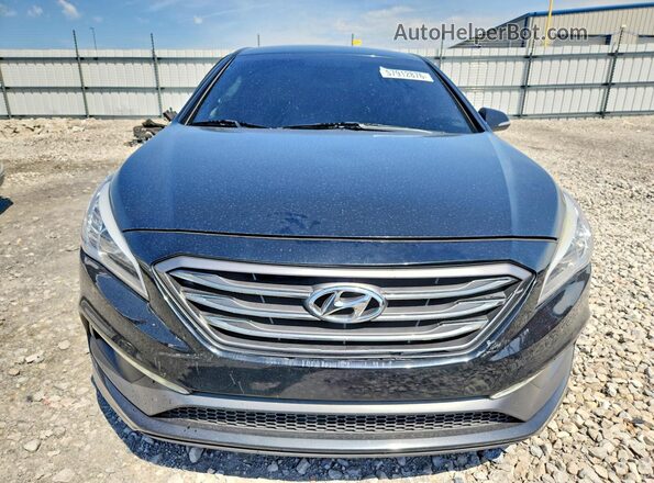 5NPE34AF0GH367033 2016 HYUNDAI SONATA Black Вид спереду