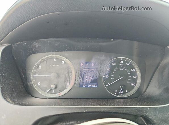 5NPE34AF0GH393521 2016 HYUNDAI SONATA Blue Вид щитка приладів