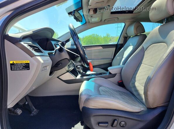 5NPE34AF0GH412682 2016 HYUNDAI SONATA Silver წინა სალონის ხედი
