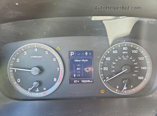 5NPE34AF0GH412682 2016 HYUNDAI SONATA Silver ხელსაწყოთა პანელის ხედი