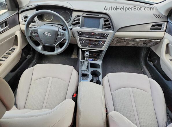 5NPE34AF0GH433886 2016 HYUNDAI SONATA Silver წინა პანელის ხედი