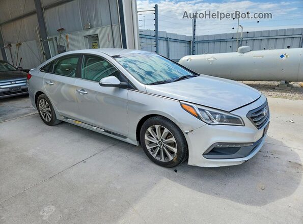 5NPE34AF0GH433886 2016 HYUNDAI SONATA Silver წინა მარჯვენა