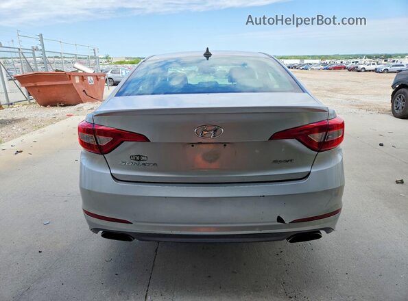 5NPE34AF0GH433886 2016 HYUNDAI SONATA Silver უკანა ხედი