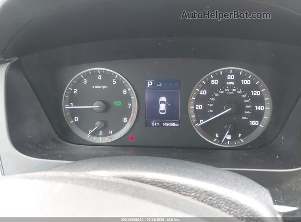 5NPE34AF0GH435332 2016 HYUNDAI SONATA Gray Widok tylnych siedzeń