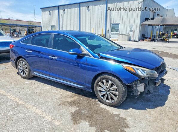 5NPE34AF0HH500438 2017 HYUNDAI SONATA Blue 