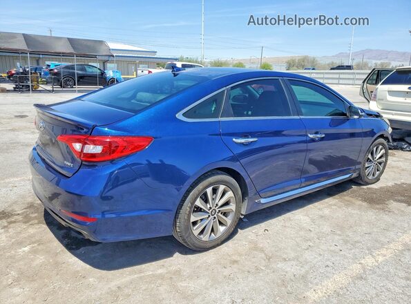 5NPE34AF0HH500438 2017 HYUNDAI SONATA Blue 