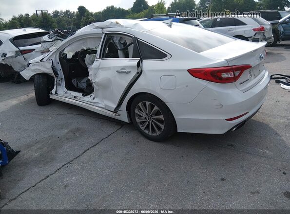 5NPE34AF0HH517658 2017 HYUNDAI SONATA White Rear left