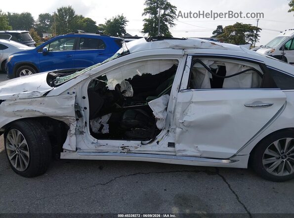 5NPE34AF0HH517658 2017 HYUNDAI SONATA White Front view