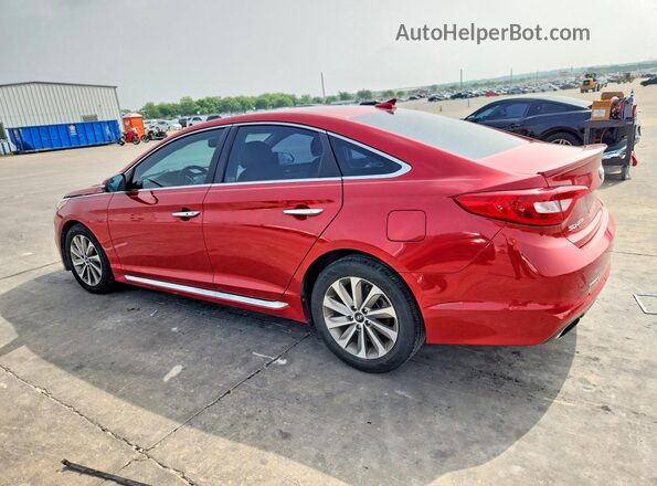5NPE34AF0HH521113 2017 HYUNDAI SONATA Red უკანა მარცხენა