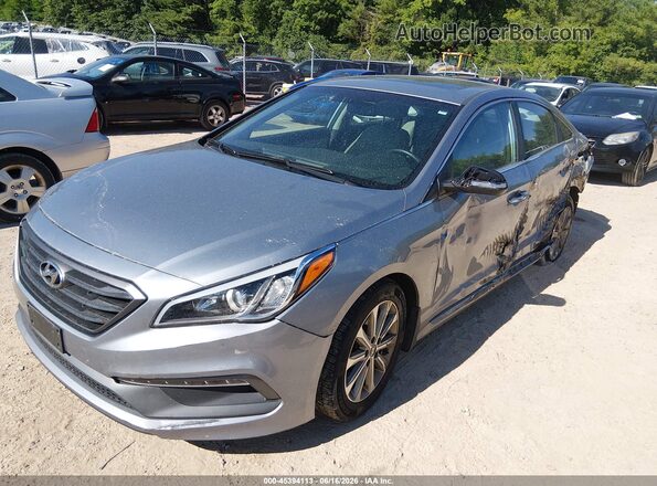 5NPE34AF0HH544570 2017 HYUNDAI SONATA Silver Передня ліва чверть
