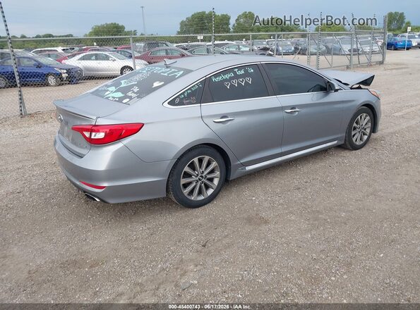 5NPE34AF0HH546044 2017 HYUNDAI SONATA Серебряный Задняя правая четверть