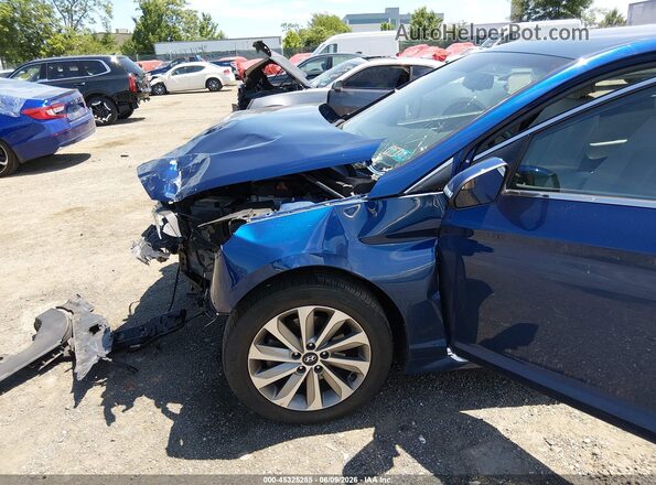 5NPE34AF0HH556864 2017 HYUNDAI SONATA Blue წინა ხედი