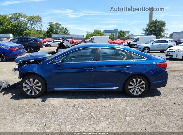 5NPE34AF0HH556864 2017 HYUNDAI SONATA Blue 