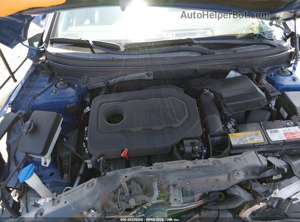 5NPE34AF0HH556864 2017 HYUNDAI SONATA Blue უკანა ხედი