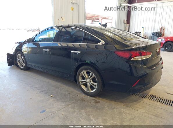5NPE34AF0JH597596 2018 HYUNDAI SONATA Black Rear left