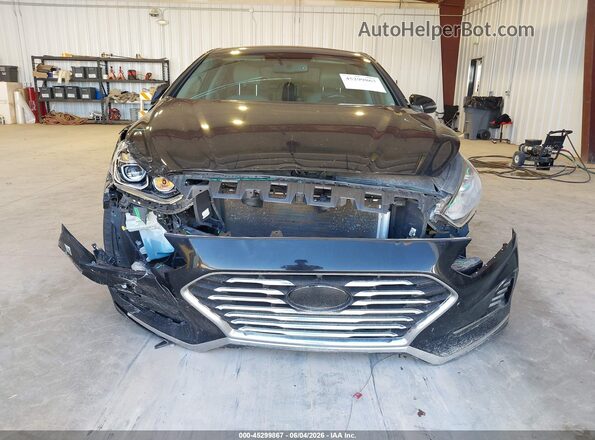 5NPE34AF0JH597596 2018 HYUNDAI SONATA Black Front view