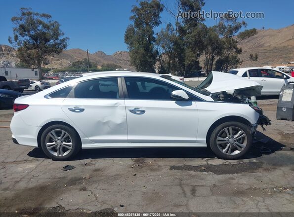 5NPE34AF0JH597923 2018 HYUNDAI SONATA White Вид щитка приладів