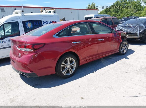 5NPE34AF0JH601016 2018 HYUNDAI SONATA Red Հետևի աջ