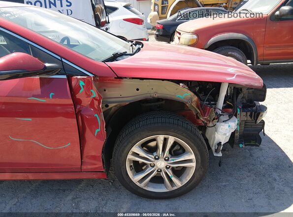5NPE34AF0JH601016 2018 HYUNDAI SONATA Red Դիմացի տեսք
