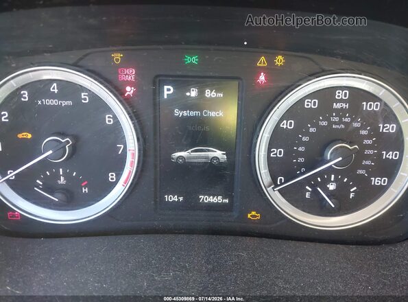 5NPE34AF0JH601016 2018 HYUNDAI SONATA Red Հետևի նստատեղերի տեսք