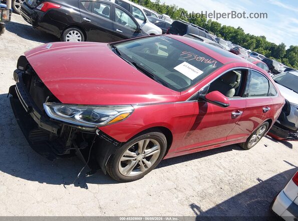 5NPE34AF0JH601016 2018 HYUNDAI SONATA Red 