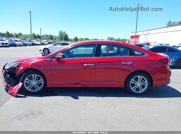 5NPE34AF0JH625591 2018 HYUNDAI SONATA Red Vista interior de 360 grados