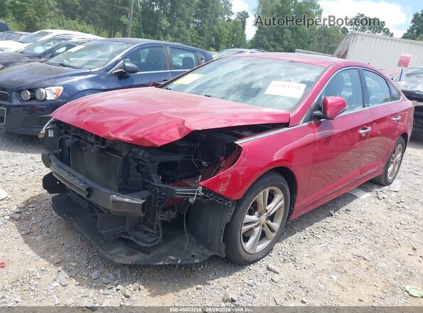 5NPE34AF0JH641368 2018 HYUNDAI SONATA Red Przód lewy