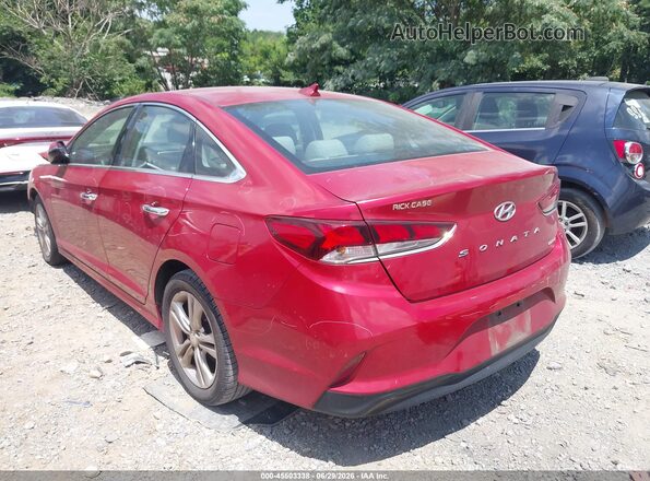 5NPE34AF0JH641368 2018 HYUNDAI SONATA Red Tył lewy