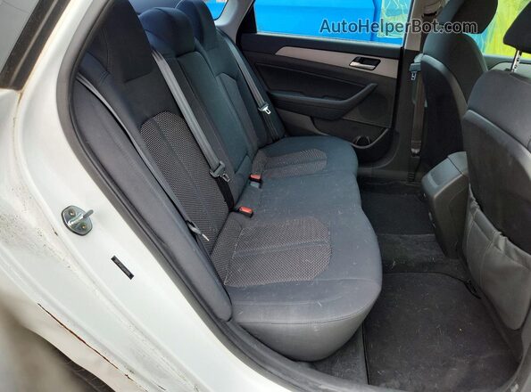 5NPE34AF0JH641855 2018 HYUNDAI SONATA White Vista de los asientos traseros