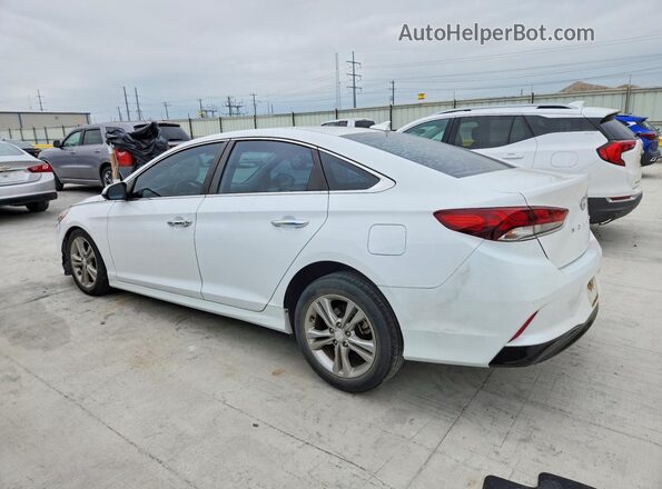 5NPE34AF0JH641855 2018 HYUNDAI SONATA White Trasero izquierdo