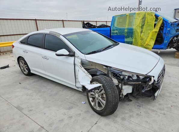 5NPE34AF0JH641855 2018 HYUNDAI SONATA White Delantero derecho