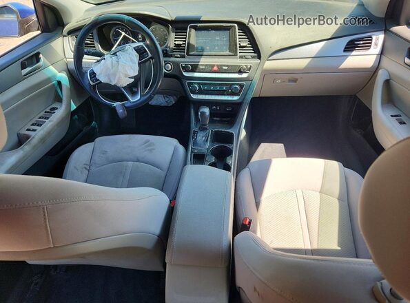 5NPE34AF0JH655285 2018 HYUNDAI SONATA Blue 