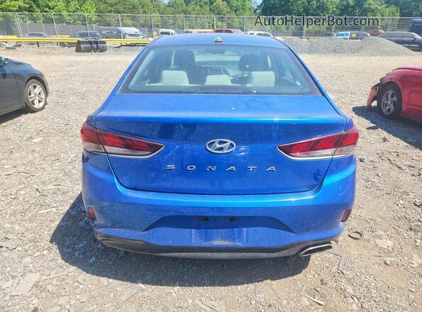5NPE34AF0JH655285 2018 HYUNDAI SONATA Blue 