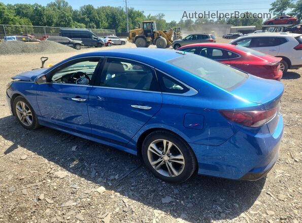 5NPE34AF0JH655285 2018 HYUNDAI SONATA Blue 