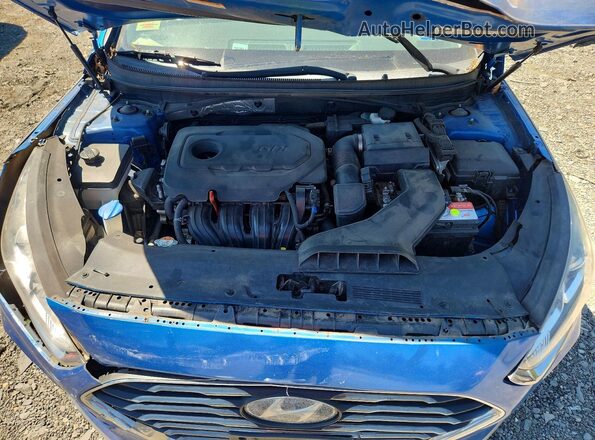 5NPE34AF0JH655285 2018 HYUNDAI SONATA Blue 