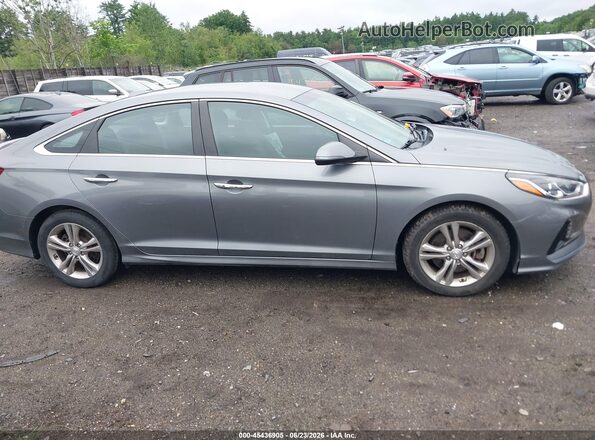 5NPE34AF0JH673320 2018 HYUNDAI SONATA Gray Սալոնի հետևի տեսք