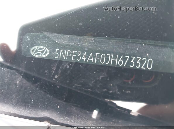5NPE34AF0JH673320 2018 HYUNDAI SONATA Gray Շարժիչի բաժամունքի տեսք