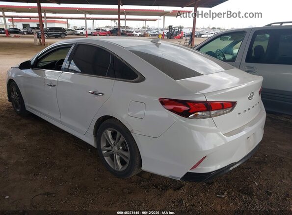 5NPE34AF0JH695804 2018 HYUNDAI SONATA White Հետևի ձախ