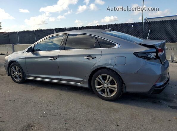 5NPE34AF0JH709006 2018 HYUNDAI SONATA Gray 