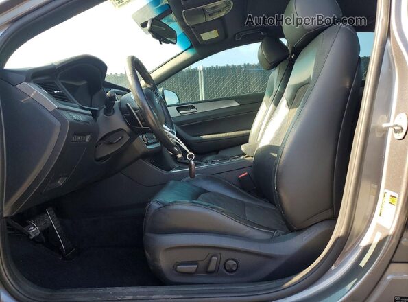 5NPE34AF0JH709006 2018 HYUNDAI SONATA Gray 