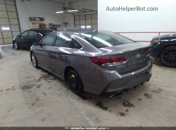 5NPE34AF0JH716117 2018 HYUNDAI SONATA Серый Задняя левая четверть