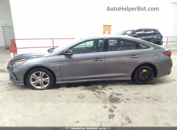 5NPE34AF0JH716117 2018 HYUNDAI SONATA Серый Панорамный вид салона 360°